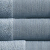 Indy Modern 6 Piece Cotton Towel Set Softly Textured Design Slate Blue By Casagear Home BM284480
