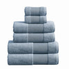 Indy Towel Set | 6 Piece | Cotton | Textured Design | Slate Blue