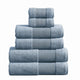 Indy Towel Set | 6 Piece | Cotton | Textured Design | Slate Blue