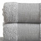 Indy Modern 6 Piece Cotton Towel Set Softly Textured Design Light Gray By Casagear Home BM284482