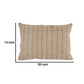 14 x 20 Lumbar Accent Throw Pillow Basket Jute Handwoven Pattern Beige By Casagear Home BM284486