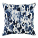 Lyla Throw Pillow | 22" Square | Cotton | Abstract Design | Blue White
