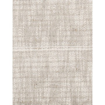 Uno 50 Inch Throw Blanket Cotton and Linen Woven Striped Design Beige By Casagear Home BM284496