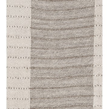 50 Inch Throw Blanket Ultra Soft Yarn Dyed Woven Stripes Beige Brown By Casagear Home BM284499