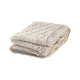 Lyla Throw Blanket | 50" | Cotton | Knitted Diamond Pattern | White