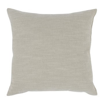 26 x 26 Throw Pillow Pieced Fabric Cotton Leather Frayed Fringes Gray By Casagear Home BM284513