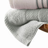 Dana 6 Piece Soft Egyptian Cotton Towel Set Striped Light Gray White By Casagear Home BM284584