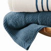 Dana 6 Piece Soft Egyptian Cotton Towel Set Striped Pattern Blue White By Casagear Home BM284586