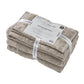Noa 6 Piece Soft Egyptian Cotton Towel Set Solid Damask Pattern Trim Gray By Casagear Home BM284597