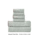 Noa 6 Piece Soft Egyptian Cotton Towel Set Solid Damask Trim Slate Gray By Casagear Home BM284599