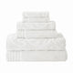 Oya Towel Set | 6 Piece | Egyptian Cotton | Medallion Pattern | White