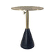 Accent Table | 20" | Modern Aluminum | Crocodile Texture | Gold Black