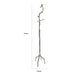 71 Inch Modern Aluminum Coat Stand Branch Accent Perched Bird Silver By Casagear Home BM284721