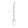 71 Inch Modern Aluminum Coat Stand Branch Accent Perched Bird Silver By Casagear Home BM284721