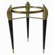 22 Inch Planter on Stand Lily Design Modern Iron Legs Brass Black By Casagear Home BM284747