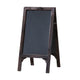 Blackboard Stand | 25" | Classic Wood | Carved Dual Frame | Brown