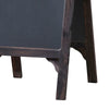 25 Inch Classic Wood Blackboard Stand Dual Framed Carved Details Brown By Casagear Home BM284797