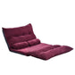 Ross 43 Inch Adjustable Futon Sofa Folding 2 Pillows Reclining Burgundy By Casagear Home BM284854