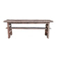 Ally 47 Inch Accent Dining Bench Farmhouse Wood Sawhorse Base Brown By Casagear Home BM284910