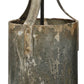 8 Inch Rustic Chandelier Pendant Light Iron Vintage Aged Galvanized Gray By Casagear Home BM284917
