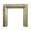Fireplace Mantel | 50" | Wood Frame | Metallic Brass Finish