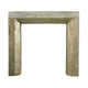 Fireplace Mantel | 50" | Wood Frame | Metallic Brass Finish
