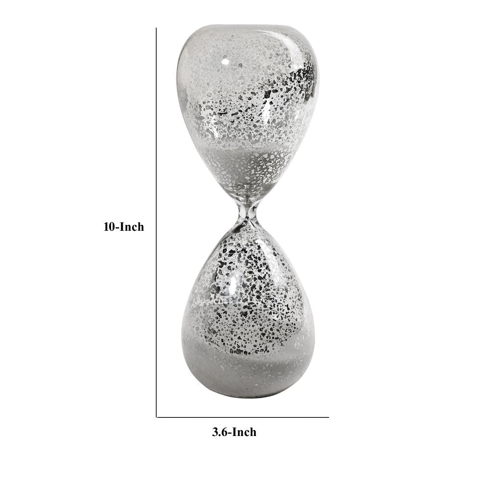 Doug 10 Inch Decorative 60 Minute Hourglass Table Accent Decor White Sand By Casagear Home BM284941