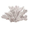 Lily 9 Inch Faux Coral Accent Figurine, Polyresin Tabletop Sculpture, White By Casagear Home