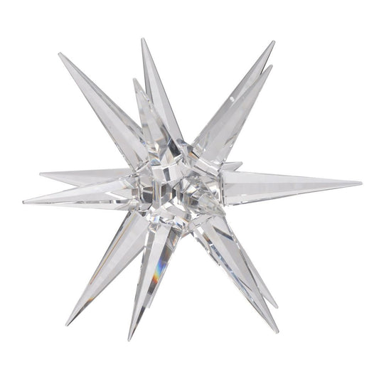 Glass Star Decor | 10" | Tabletop Accent | Clear Crystalline