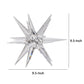10 Inch Glass Star Accent Decor for Tabletop Elegant Clear Crystalline By Casagear Home BM284971