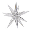 Elegant Clear Crystalline 8-Inch Glass Star Accent Decor for Tabletop From Casagear Home