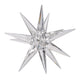 Elegant Clear Crystalline 8-Inch Glass Star Accent Decor for Tabletop From Casagear Home