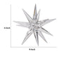 8 Inch Glass Star Accent Decor for Tabletop Elegant Clear Crystalline By Casagear Home BM284972