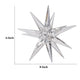 8 Inch Glass Star Accent Decor for Tabletop Elegant Clear Crystalline By Casagear Home BM284972