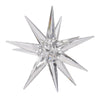 8 Inch Glass Star Accent Decor for Tabletop, Elegant Clear Crystalline By Casagear Home