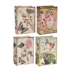 Anya Boxes | Set of 4 | Artisanal Storage | Book Look | Floral