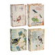 Anya Boxes | Set of 4 | Artisanal Storage | Book Look | Birds