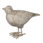 8 Inch Seagull Figurine Sculpture, Cement Table Statue, Weathered White By Casagear Home