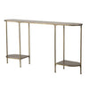Console Table | 57" | Oval | Steel Frame | Bronze Finish