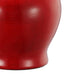 6 Inch Small Ginger Jar Lidded Porcelain Bell Shape Set of 3 Red By Casagear Home BM285146