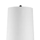 61 Inch Modern Floor Lamp Round Drum Shade Aluminum Frame White Black By Casagear Home BM285178