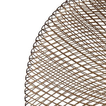 14 Inch Round Wall Mounted Lamp Iron Mesh and Hardware Gold Finished By Casagear Home BM285190