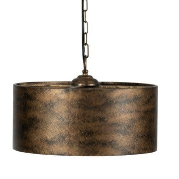 Chandelier | 16" | 3 Light | Round Iron Frame | Rustic Bronze