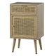 Keli Accent Cabinet | 28" | 1 Drawer | Pine Wood | Rattan Design