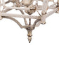 18 Inch Chandelier Birdcage Design Iron Farmhouse Weathered Antique White By Casagear Home BM285215