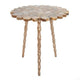 Accent Table | 19" | Agate Top | Metal Legs | Gold Finish