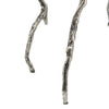 24 Inch Accent Table Aluminum Metal Branch Tripod Legs Antique Silver By Casagear Home BM285251