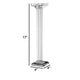 17 Inch Tall Pillar Candle Holder Glass Classic Clean Lined Finish Clear By Casagear Home BM285267