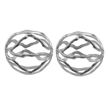 Decorative Spheres | 6" | Aluminum | Asymmetrical | Silver