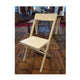 Folding Chair | 34" | Metal Frame | Angled Legs | Beige